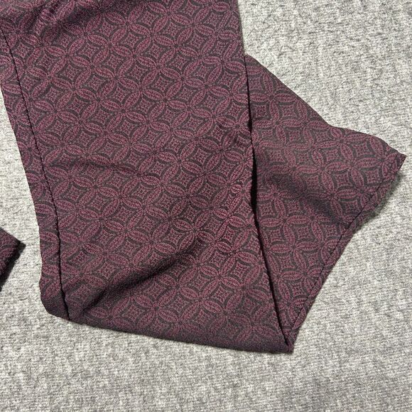 Mario Serrani Pants Italy Size 10 Burgundy Chino Ankle Casual Business Womens‎ - Picture 4 of 10
